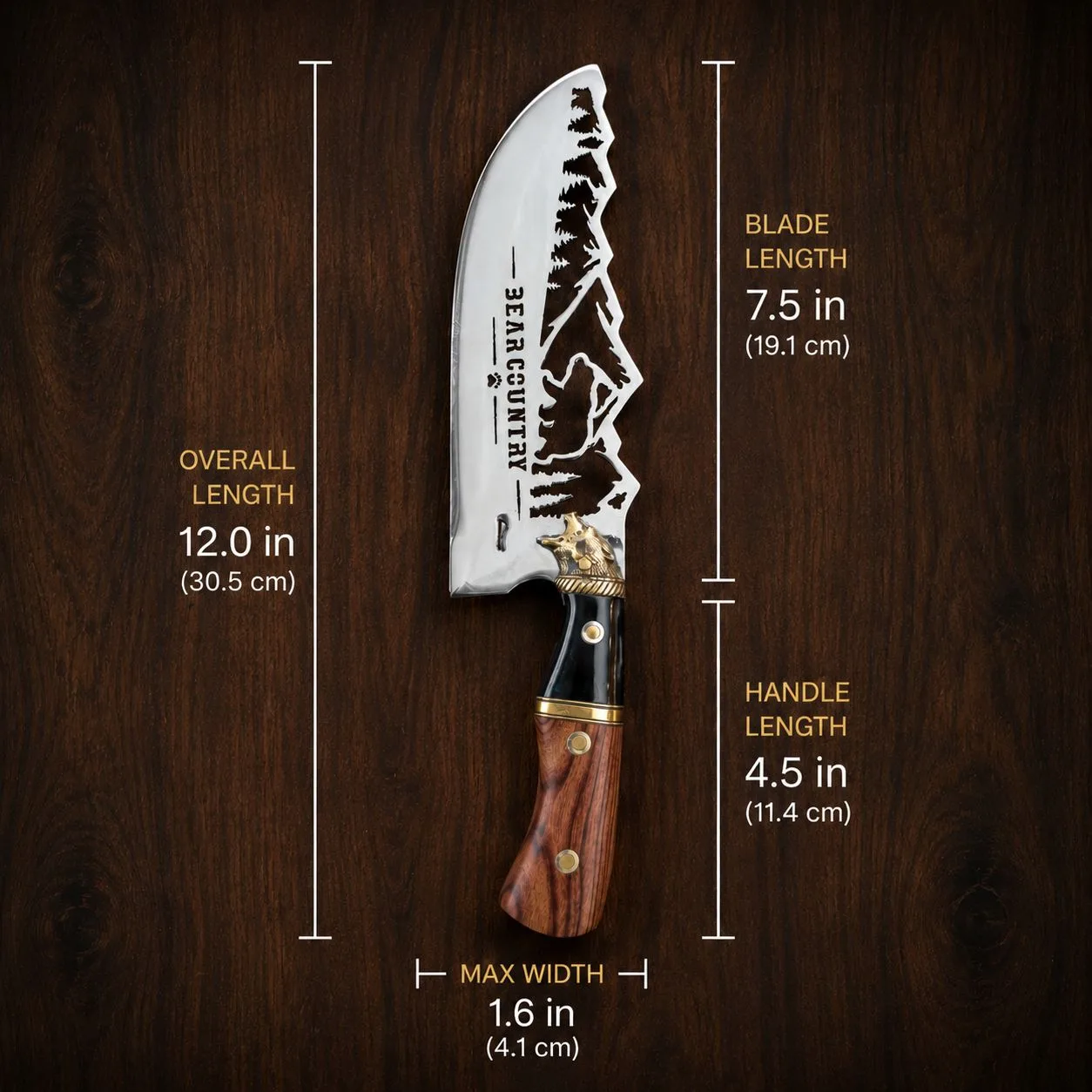 Bear Country™ — Grizzly Edition — size chart