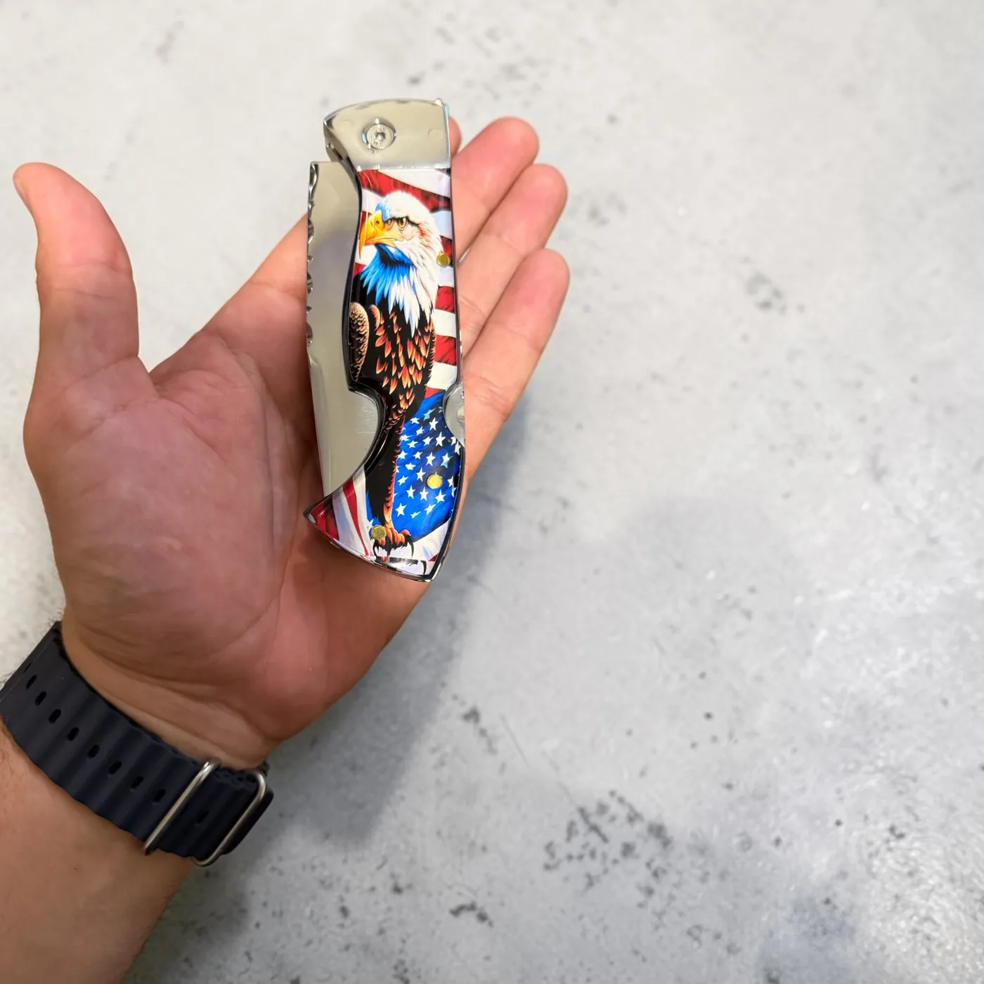 Shark Pocket Knife™ — Patriot Eagle Edition
