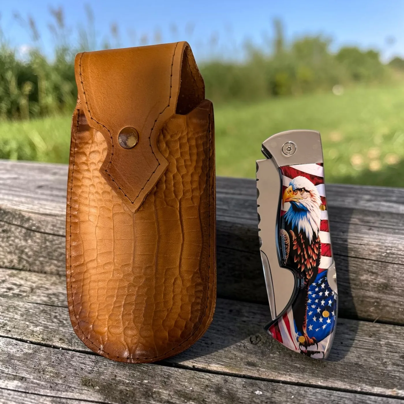 Shark Pocket Knife™ — Patriot Eagle Edition