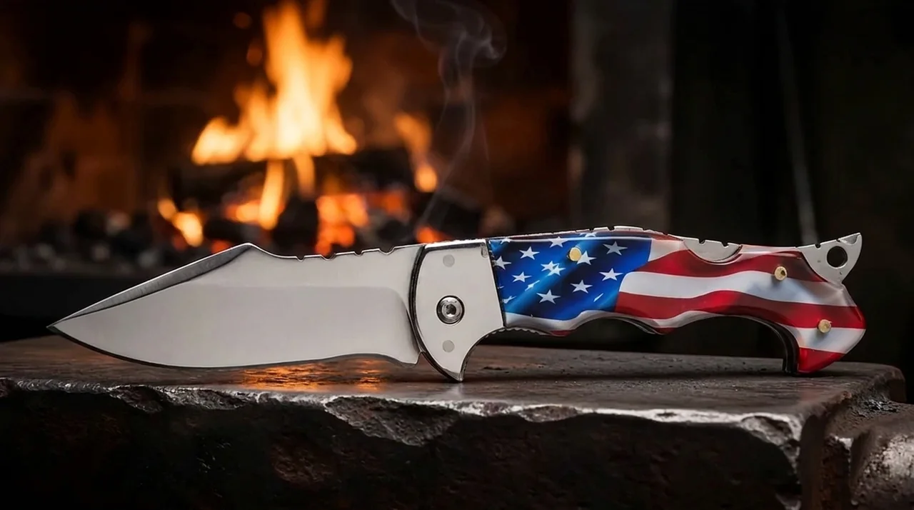 Shark Pocket Knife™ — Patriot Shark Edition